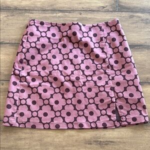 Urban Outfitters Pink Mini Floral Skirt